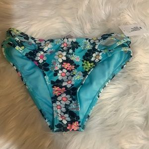 Children's California Waves Floral Bikini Bottom, NWT